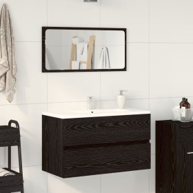 Conjunto de muebles de baño de 2 piezas en roble negro de madera compuesta de , Muebles de baño - Ref: Foro24-863137, Precio:...