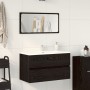 Conjunto de muebles de baño de 2 piezas en roble negro de madera compuesta de , Muebles de baño - Ref: Foro24-863137, Precio:...