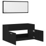 Set de Muebles de Baño de 2 Piezas en Madera Ingenierizada de Roble Negro de , Muebles de baño - Ref: Foro24-863138, Precio: ...