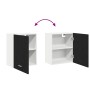 Gabinete Colgante de Roble Negro 50x31x60 cm Hecho de Madera Elaborada de , Armarios de cocina - Ref: Foro24-863142, Precio: ...