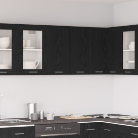 Gabinete Colgante de Roble Negro 60x31x60 cm Hecho de Madera Elaborada de , Armarios de cocina - Ref: Foro24-863143, Precio: ...