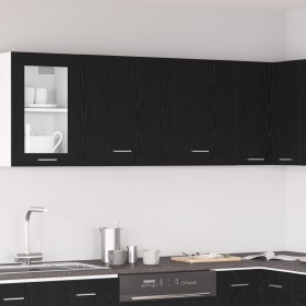 Gabinetes colgantes - 2 paquetes - Roble negro, 100x31x60 cm - Hecho de madera elaborada de , Armarios de cocina - Ref: Foro2...