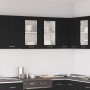 Gabinete de vidrio colgante negro de 80x31x60 cm hecho de madera elaborada de , Armarios de cocina - Ref: Foro24-863147, Prec...