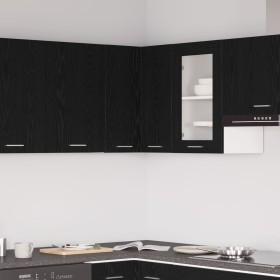 Gabinete de esquina colgante - Roble negro - 57x57x60 cm - Hecho de madera elaborada de , Armarios de cocina - Ref: Foro24-86...