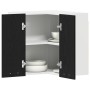 Gabinete de esquina colgante - Roble negro - 57x57x60 cm - Hecho de madera elaborada de , Armarios de cocina - Ref: Foro24-86...