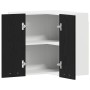 Gabinete de esquina colgante - Roble negro - 57x57x60 cm - Hecho de madera elaborada de , Armarios de cocina - Ref: Foro24-86...