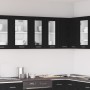 Gabinete de vidrio colgante en roble negro - 60x31x60 cm de , Armarios de cocina - Ref: Foro24-863152, Precio: 60,48 €, Descu...