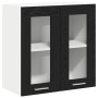 Gabinete de vidrio colgante en roble negro - 60x31x60 cm de , Armarios de cocina - Ref: Foro24-863152, Precio: 60,48 €, Descu...
