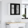 Gabinete de vidrio colgante en roble negro - 60x31x60 cm de , Armarios de cocina - Ref: Foro24-863152, Precio: 60,48 €, Descu...