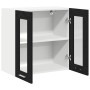 Gabinete de vidrio colgante en roble negro - 60x31x60 cm de , Armarios de cocina - Ref: Foro24-863152, Precio: 60,48 €, Descu...