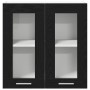 Gabinete de vidrio colgante en roble negro - 60x31x60 cm de , Armarios de cocina - Ref: Foro24-863152, Precio: 60,48 €, Descu...