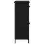 Aparador Negro de Roble 70x30x80 cm de Madera Ingenierizada y Acero de , Aparadores - Ref: Foro24-863159, Precio: 92,47 €, De...