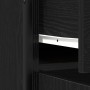 Aparador Negro de Roble 70x30x80 cm de Madera Ingenierizada y Acero de , Aparadores - Ref: Foro24-863159, Precio: 92,47 €, De...