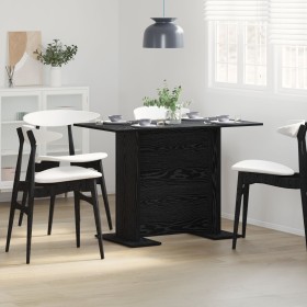 Mesa de Comedor Negro Roble 110x60x75 cm Madera elaborada de , Mesas de cocina y de comedor - Ref: Foro24-863166, Precio: 72,...