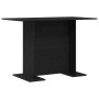 Mesa de Comedor Negro Roble 110x60x75 cm Madera elaborada de , Mesas de cocina y de comedor - Ref: Foro24-863166, Precio: 72,...