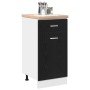 Gabinete de fondo para cajones - Roble negro, 40x46x81.5 cm, Hecho de madera elaborada de , Armarios de cocina - Ref: Foro24-...