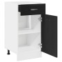 Gabinete de fondo para cajones - Roble negro, 40x46x81.5 cm, Hecho de madera elaborada de , Armarios de cocina - Ref: Foro24-...