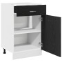 Gabinete de Cajones de Roble Negro - 50x46x81.5 cm de , Armarios de cocina - Ref: Foro24-863257, Precio: 95,08 €, Descuento: %