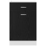 Gabinete de Cajones de Roble Negro - 50x46x81.5 cm de , Armarios de cocina - Ref: Foro24-863257, Precio: 95,08 €, Descuento: %