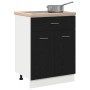 Gabinete de fondo con cajones de roble negro  - 60x46x81.5 cm hecho de madera elaborada | Foro24.es | Tu tienda online para hogar, jardín y más Foro24.es