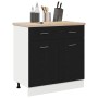 Armario con Cajón en Roble Negro, 80x46x81.5 cm, Hecho de Madera Elaborada | Foro24.es | Tu tienda online para hogar, jardín y más Foro24.es
