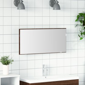 Comprar Gabinete Espejo de Baño con Luz LED Roble