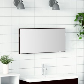 Armario Espejo de Baño con Luz LED Roble Negro 80x37 cm de , Tocadores de baño - Ref: Foro24-863308, Precio: 64,19 €, Descuen...