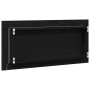 Armario Espejo de Baño con Luz LED Roble Negro 80x37 cm de , Tocadores de baño - Ref: Foro24-863308, Precio: 64,19 €, Descuen...