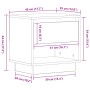 Cabinet de Noche Madera Vieja 45x34x44 cm Madera Engineered de , Mesitas de noche - Ref: Foro24-863333, Precio: 51,40 €, Desc...