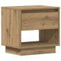 Cabinet de Noche Roble Artesanal 45x34x46 cm Madera Elaborada de , Mesitas de noche - Ref: Foro24-863335, Precio: 52,86 €, De...