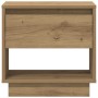 Cabinet de Noche Roble Artesanal 45x34x46 cm Madera Elaborada de , Mesitas de noche - Ref: Foro24-863335, Precio: 52,86 €, De...