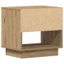 Cabinet de Noche Roble Artesanal 45x34x46 cm Madera Elaborada de , Mesitas de noche - Ref: Foro24-863335, Precio: 52,86 €, De...