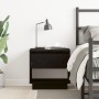 Mesita de Noche Roble Negro 45x34x48 cm Madera Ingenierizada de , Mesitas de noche - Ref: Foro24-863337, Precio: 54,24 €, Des...