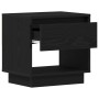 Mesita de Noche Roble Negro 45x34x48 cm Madera Ingenierizada de , Mesitas de noche - Ref: Foro24-863337, Precio: 54,24 €, Des...