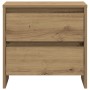 Cabinetes de Noche 2 pcs Roble Artesanal 45x34x44,5 cm Madera Elaborada de , Mesitas de noche - Ref: Foro24-863356, Precio: 9...