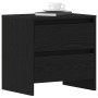 Cabinet de noche 2 pcs Negro Roble 45x34x44,5 cm Madera Engineered de , Mesitas de noche - Ref: Foro24-863358, Precio: 104,69...