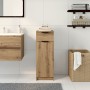 Armario de Baño Roble Artesanal 32x34x90 cm Madera Elaborada de , Armarios y almacenamiento - Ref: Foro24-863418, Precio: 72,...