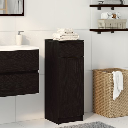 Armario de baño Roble Negro 32x34x90 cm Madera Elaborada de , Armarios y almacenamiento - Ref: Foro24-863419, Precio: 74,16 €...