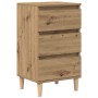 Cabinete de Noche  Castaño Artesanal 40x35x70 cm Madera Elaborada | Foro24.es | Tu tienda online para hogar, jardín y más Foro24.es