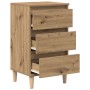 Cabinete de Noche  Castaño Artesanal 40x35x70 cm Madera Elaborada | Foro24.es | Tu tienda online para hogar, jardín y más Foro24.es