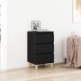 Mesa de Noche Negro Roble 40x35x70 cm Madera Elaborada de , Mesitas de noche - Ref: Foro24-863429, Precio: 73,22 €, Descuento: %