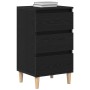 Mesa de Noche Negro Roble 40x35x70 cm Madera Elaborada de , Mesitas de noche - Ref: Foro24-863429, Precio: 73,22 €, Descuento: %