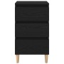 Mesa de Noche Negro Roble 40x35x70 cm Madera Elaborada de , Mesitas de noche - Ref: Foro24-863429, Precio: 73,22 €, Descuento: %