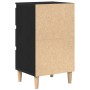 Mesa de Noche Negro Roble 40x35x70 cm Madera Elaborada de , Mesitas de noche - Ref: Foro24-863429, Precio: 73,22 €, Descuento: %