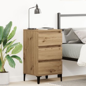 Gabinete de Noche Roble Artesanal 40x35x70 cm Madera Ingeniería de , Mesitas de noche - Ref: Foro24-863438, Precio: 80,22 €, ...