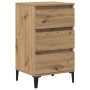 Gabinete de Noche Roble Artesanal 40x35x70 cm Madera Ingeniería de , Mesitas de noche - Ref: Foro24-863438, Precio: 80,22 €, ...