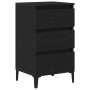 Mesita de Noche  Negro Roble 40x35x70 cm Madera Elaborada | Foro24.es | Tu tienda online para hogar, jardín y más Foro24.es