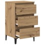Gabinete de Noche Roble Artesanal 40x35x70 cm Madera Ingeniería de , Mesitas de noche - Ref: Foro24-863438, Precio: 80,22 €, ...