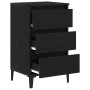 Mesita de Noche  Negro Roble 40x35x70 cm Madera Elaborada | Foro24.es | Tu tienda online para hogar, jardín y más Foro24.es