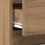 Gabinete de Noche Roble Artesanal 40x35x70 cm Madera Ingeniería de , Mesitas de noche - Ref: Foro24-863438, Precio: 80,22 €, ...